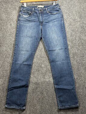 Levis Jeans Womens 14 Mid Rise Skinny Medium Wash Cotton Stretch Pockets